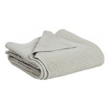 RECYCLED COTON BED THROW NATURAL 260   - BED COVERS